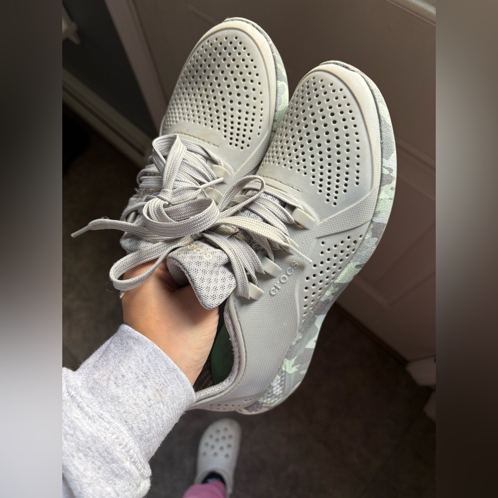 CROCS Light Gray Women's Sneakers